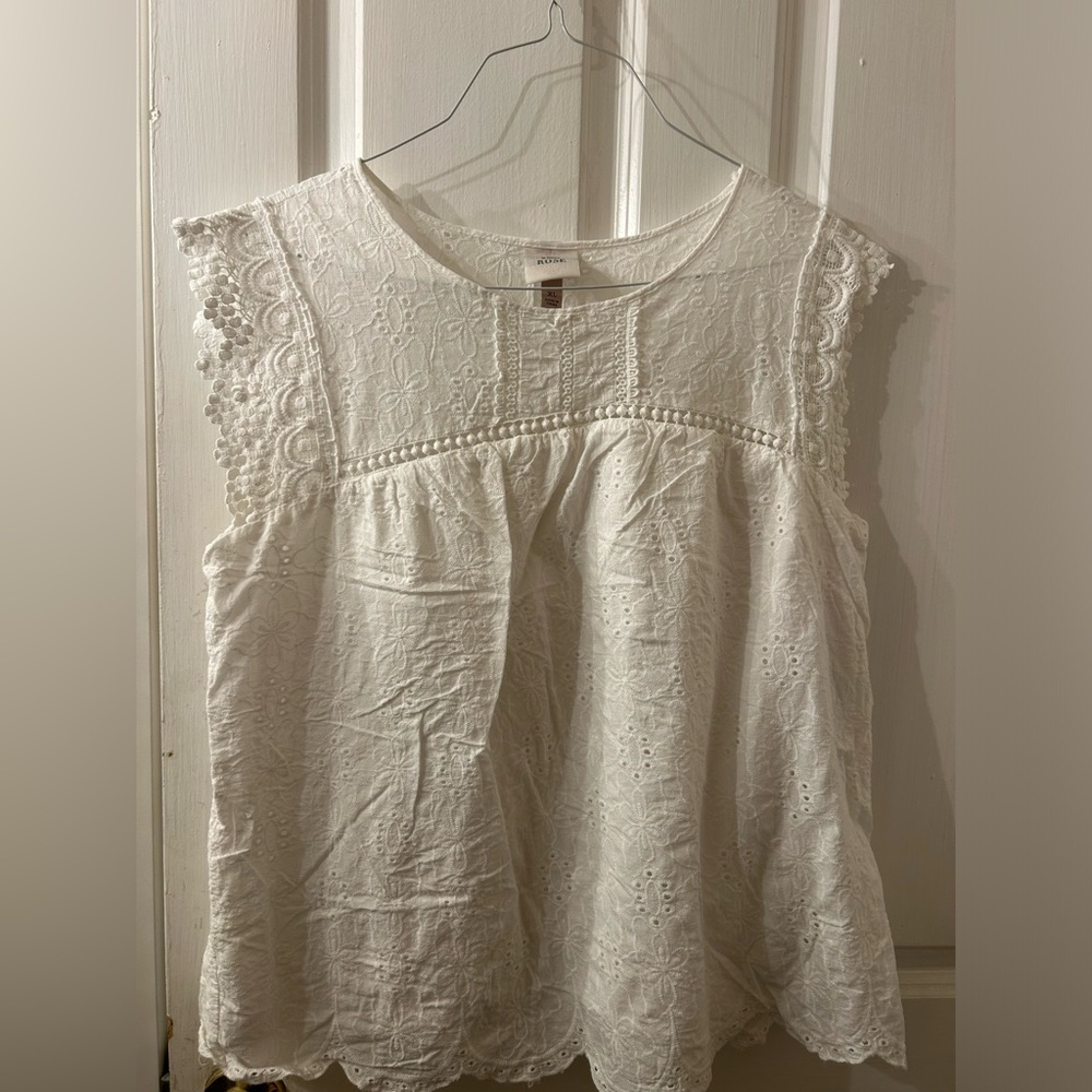 Lace White Top